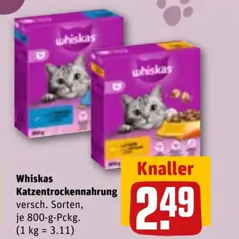 REWE Whiskas Katzentrockennahrung tilbud