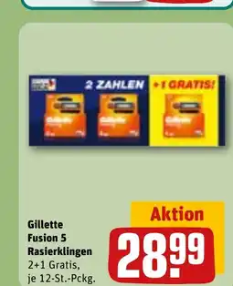 REWE Gillette Fusion 5 Rasierklingen tilbud