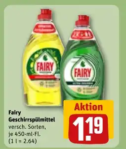 REWE Fairy Geschirrspülmittel tilbud