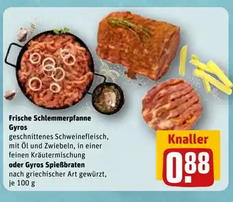 REWE Frische Schlemmerpfanne Gyros tilbud