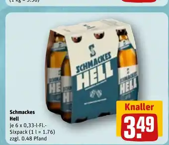 REWE Schmackes Hell tilbud