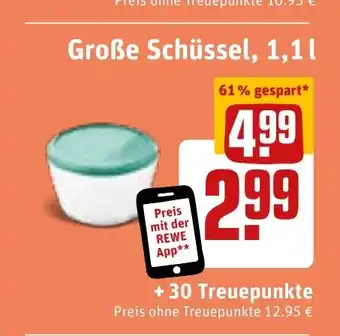 REWE Große Schüssel, tilbud