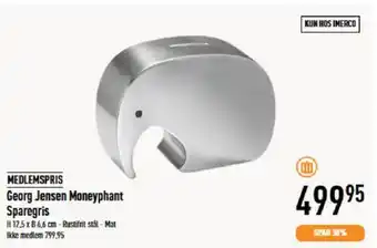 Imerco MEDLEMSPRIS Georg Jensen Moneyphant Sparegris tilbud