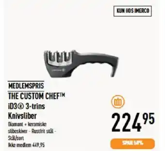 Imerco Medlemspris the custom cheftm id3ⓡ 3-trins knivsliber tilbud