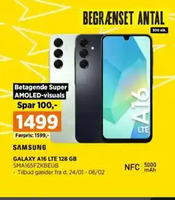 Power Samsung galaxy a16 lte 128 gb sma165fzkbeub tilbud