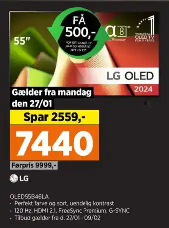 Power Lg oled55b46la tilbud