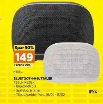 Power Bluetooth-højttaler feelhike3bk tilbud