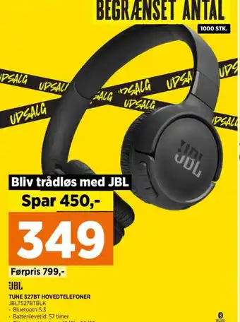 Power Jbl tune 527bt hovedtelefoner tilbud