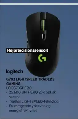 Power G703 lightspeed trådløs gaming tilbud