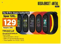 Power 104 aktivitetsmåler triat104bk tilbud