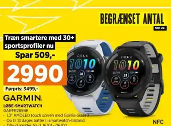 Power Garmin. løbe-smartwatch GARFR265BK tilbud