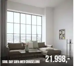 Ilva Soul day sofa med chaiselong tilbud