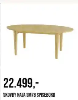 Ilva Skovby naja sm78 spisebord tilbud
