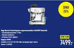 Elgiganten Sago Barista Touch Impress espressomaskine 61160219 (barstot) tilbud