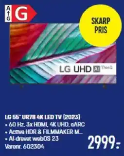 Elgiganten Lg 55ur78 4k led tv (2023) tilbud