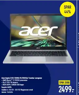 Elgiganten Acer Aspire 3 R3-7320U/8/12815,6" barbar computer tilbud