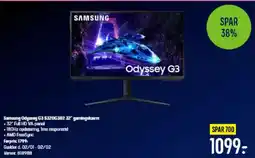 Elgiganten Samsung Odyssey G3 $32DG302 32" gamingskærm tilbud