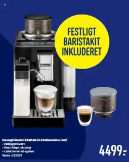 Elgiganten DeLonghi Rivella EXAM440.55.B kaffemaskine (sort) tilbud