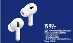 Elgiganten Apple AirPods Pro 2nd gen (2023) true wireless høretelefoner (USB-C) tilbud