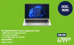 Elgiganten HP ProBook 440 G10 14" barbar computer 15/16/256 tilbud