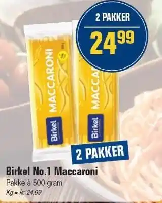 Otto Duborg Birkel No. 1 Maccaroni - 2 pakker tilbud