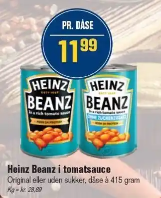 Otto Duborg Heinz Beanz i tomatsauce tilbud