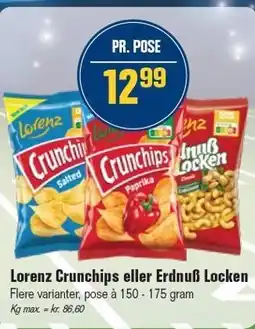 Otto Duborg Lorenz Crunchips eller Erdnuß Locken tilbud