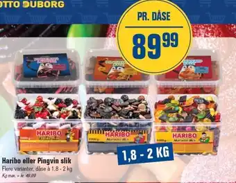 Otto Duborg Haribo eller Pingvin slik tilbud