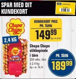 Otto Duborg Chupa Chups slikkepinde i tårn tilbud