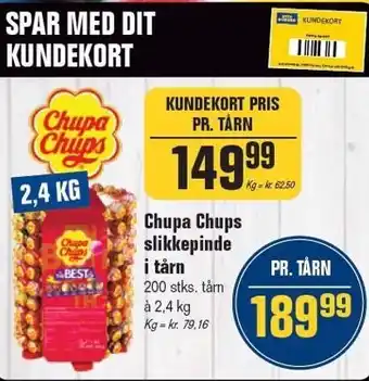 Otto Duborg Chupa Chups slikkepinde i tårn tilbud