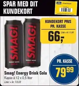 Otto Duborg Smag! Energy Drink Cola tilbud