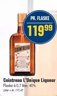 Otto Duborg Cointreau L'Unique Liqueur tilbud