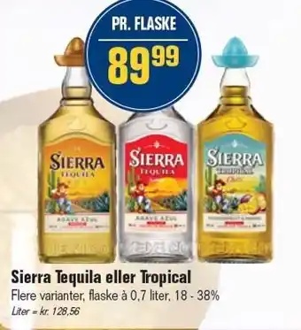 Otto Duborg Sierra Tequila eller Tropical tilbud