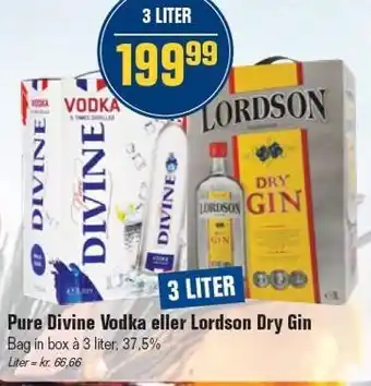 Otto Duborg Pure Divine Vodka eller Lordson Dry Gin tilbud