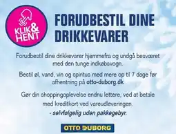 Otto Duborg FORUDBESTIL DINE DRIKKEVARER tilbud