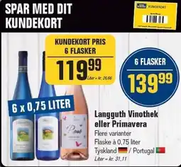 Otto Duborg Langguth Vinothek eller Primavera tilbud