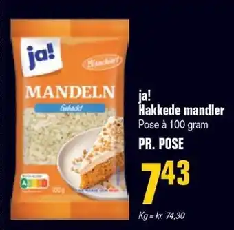 Otto Duborg ja! Hakkede mandler tilbud