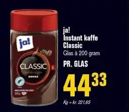 Otto Duborg ja! Instant kaffe Classic tilbud