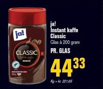 Otto Duborg ja! Instant kaffe Classic tilbud