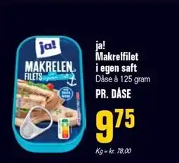 Otto Duborg ja! Makrelfilet i egen saft tilbud