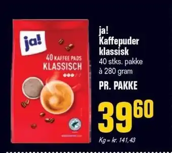 Otto Duborg ja! Kaffepuder klassisk tilbud