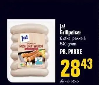 Otto Duborg ja! Grillpølser tilbud