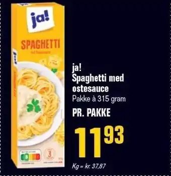 Otto Duborg ja! Spaghetti med ostesauce tilbud