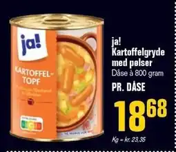 Otto Duborg ja! Kartoffelgryde med pølser tilbud