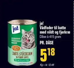 Otto Duborg ja! Vådfoder til katte med vildt og fjerkræ tilbud