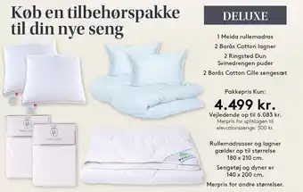 SengeSpecialisten Køb en tilbehørspakke til din nye seng tilbud