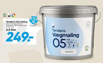 Bilka Tendens mat maling tilbud