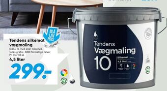 Bilka Tendens silkemat vægmaling tilbud