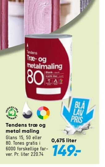 Bilka Tendens træ og metal maling tilbud