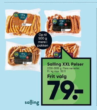 Bilka Salling XXL Pølser tilbud